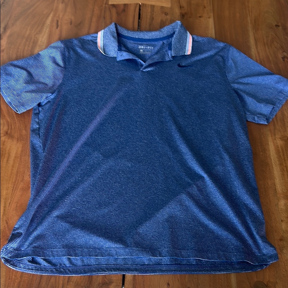 Nike Men's Blue Polo Shirt